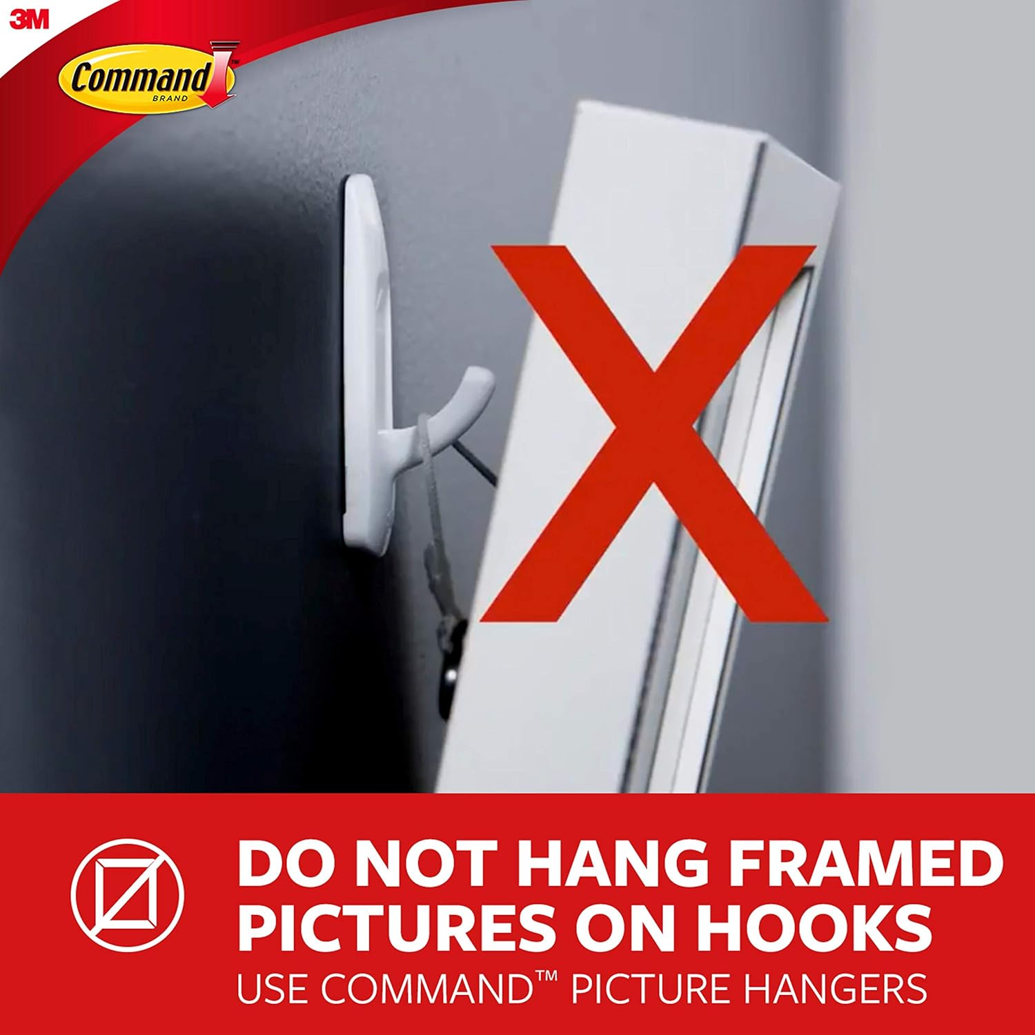 Command Bath Multi-Hook with 2 Strips Damage Free 5 lb Weight Capacity