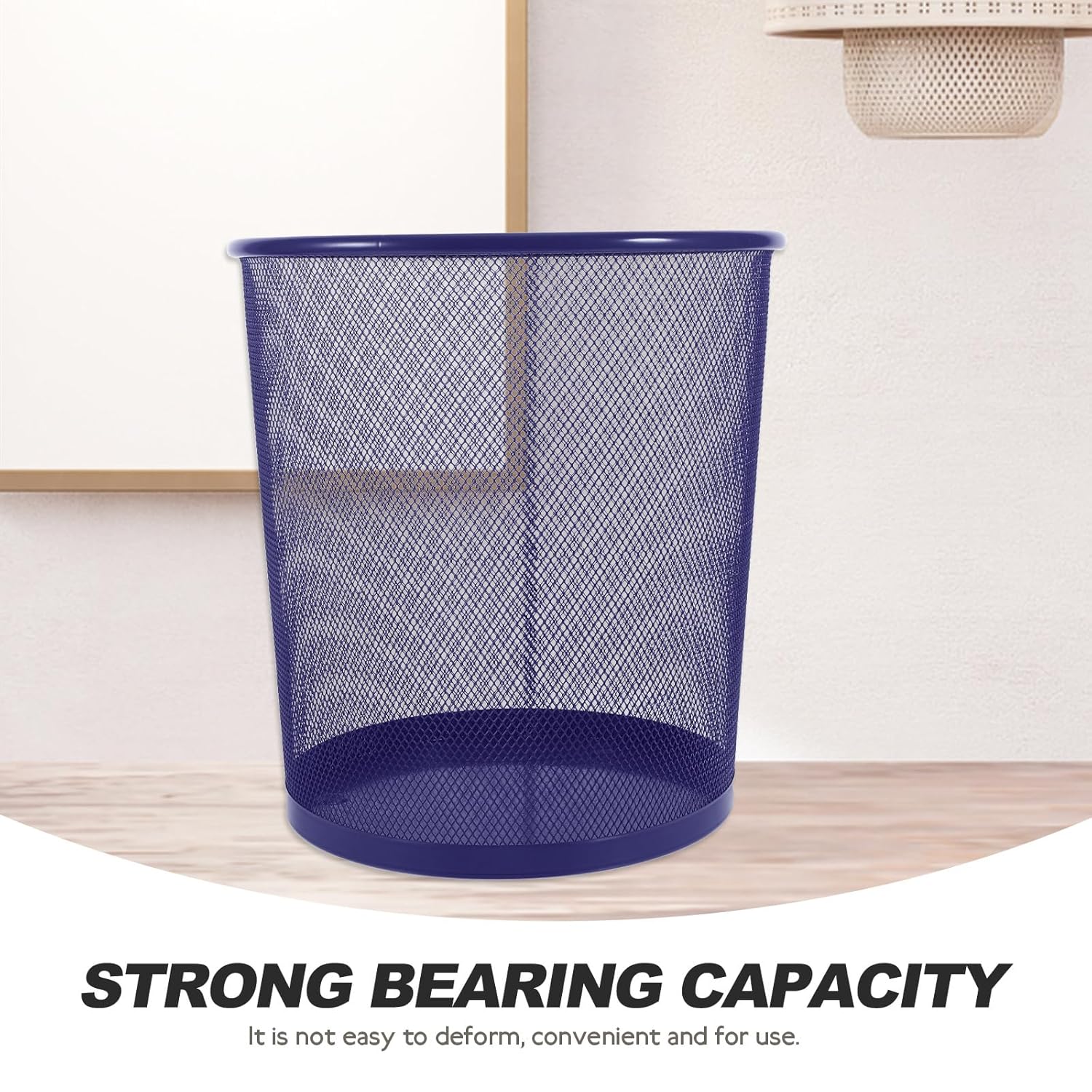 PRETYZOOM 3 Gallon Mesh Trash Can Open Top Waste Basket