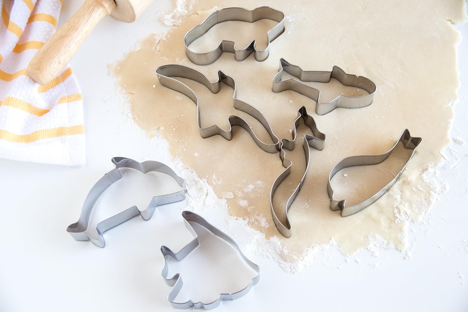 Fox Run Marine Life Cookie Cutters Set - Metallic