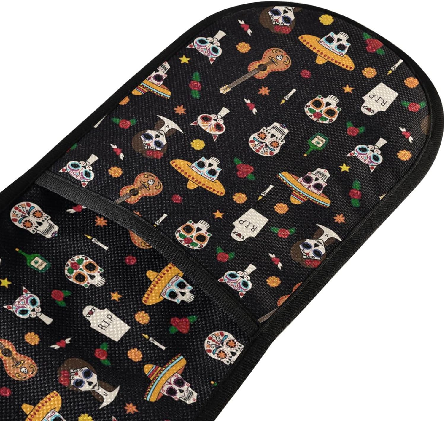 Doterii Double Oven Mitts Halloween Skull Design