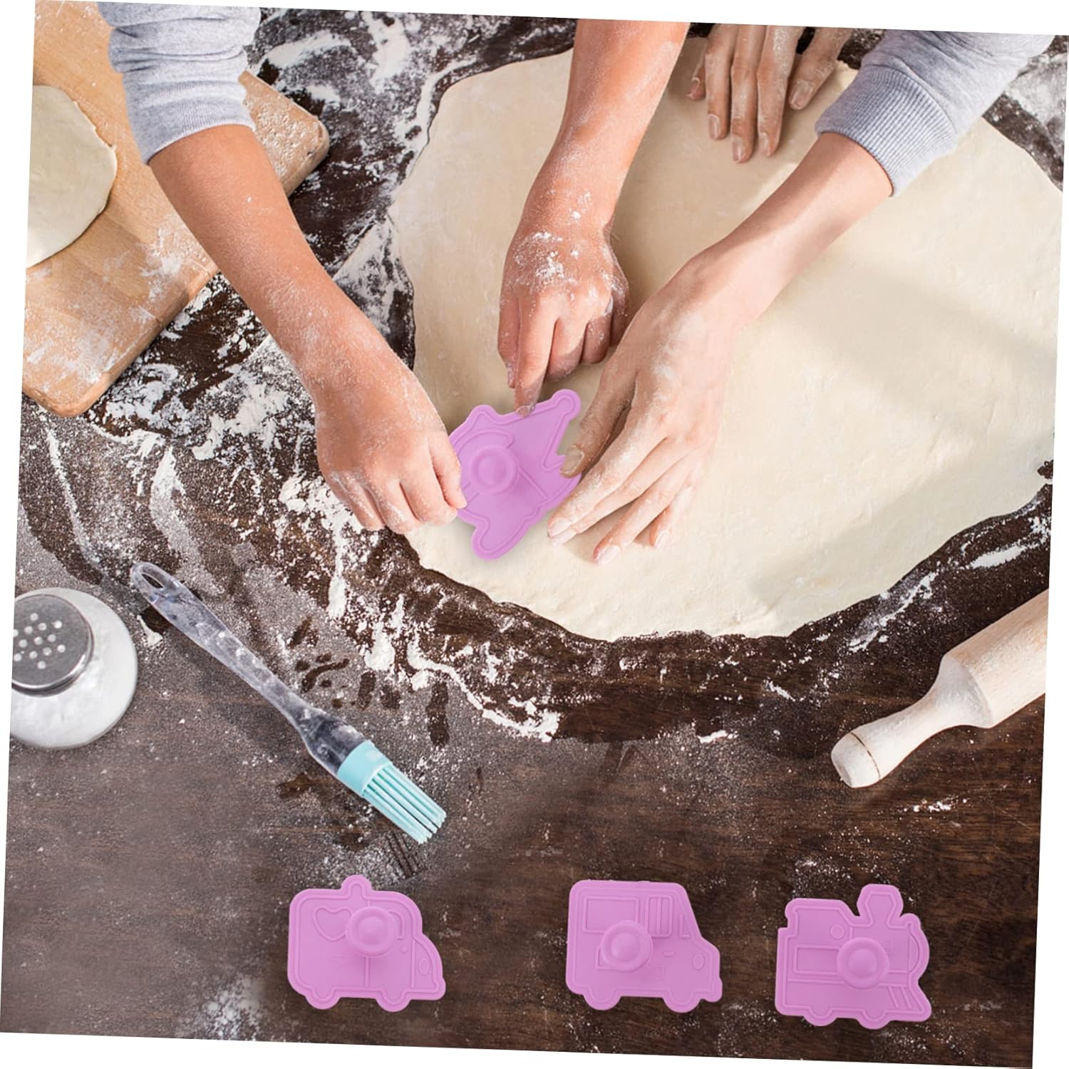 Hemoton 12pcs Car Biscuit Baking Mold Set