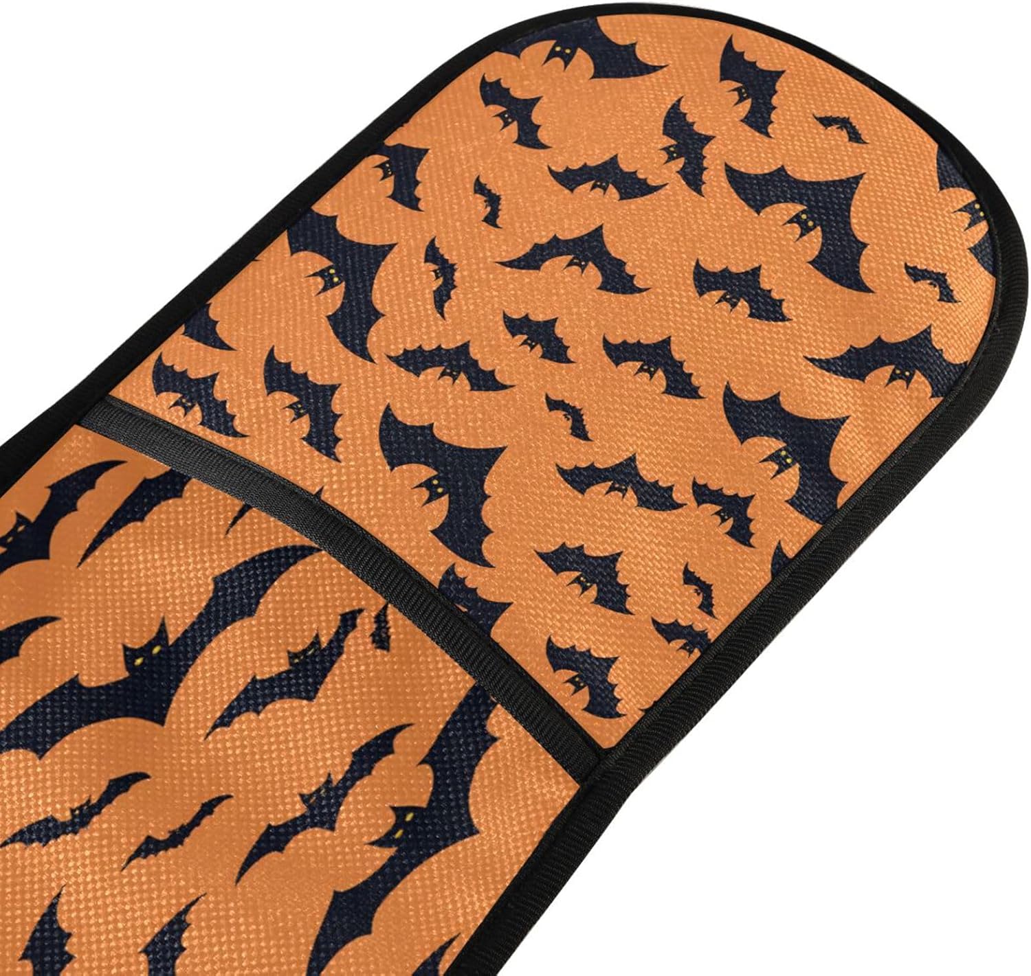 Quteprint Black Bats Halloween Oven Mitts Heat Resistant
