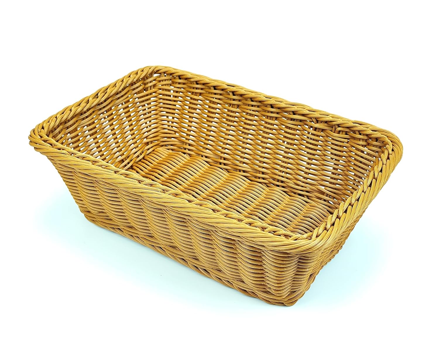 Teng Lang 12 Poly Wicker Bread Baskets with Design