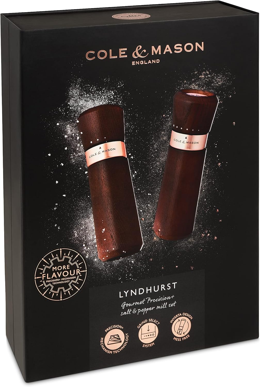 Cole Mason Lyndhurst Salt Pepper Mill Set 1