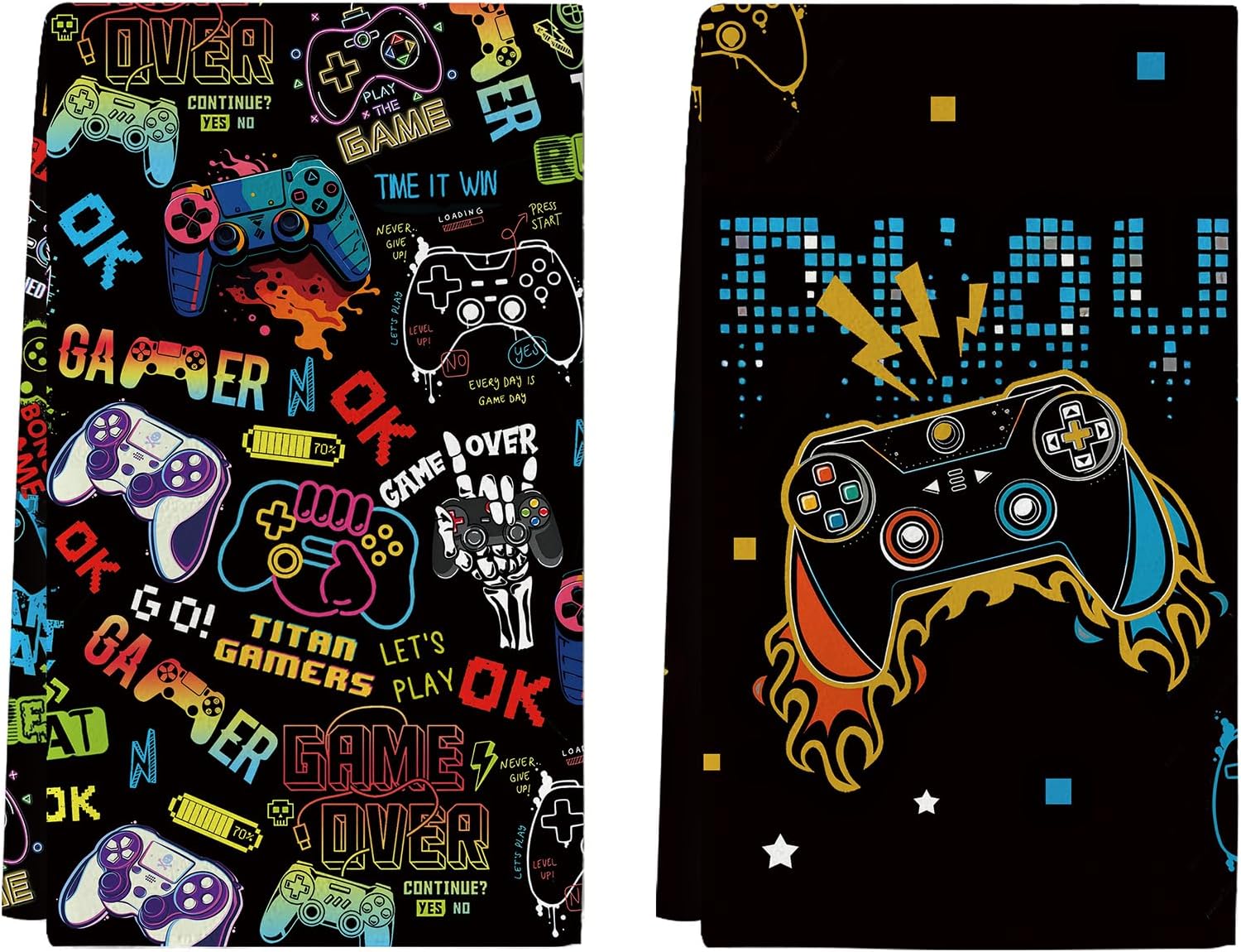 Gamer Towel Set 18x26 Inch for Kitchen and Bathroom