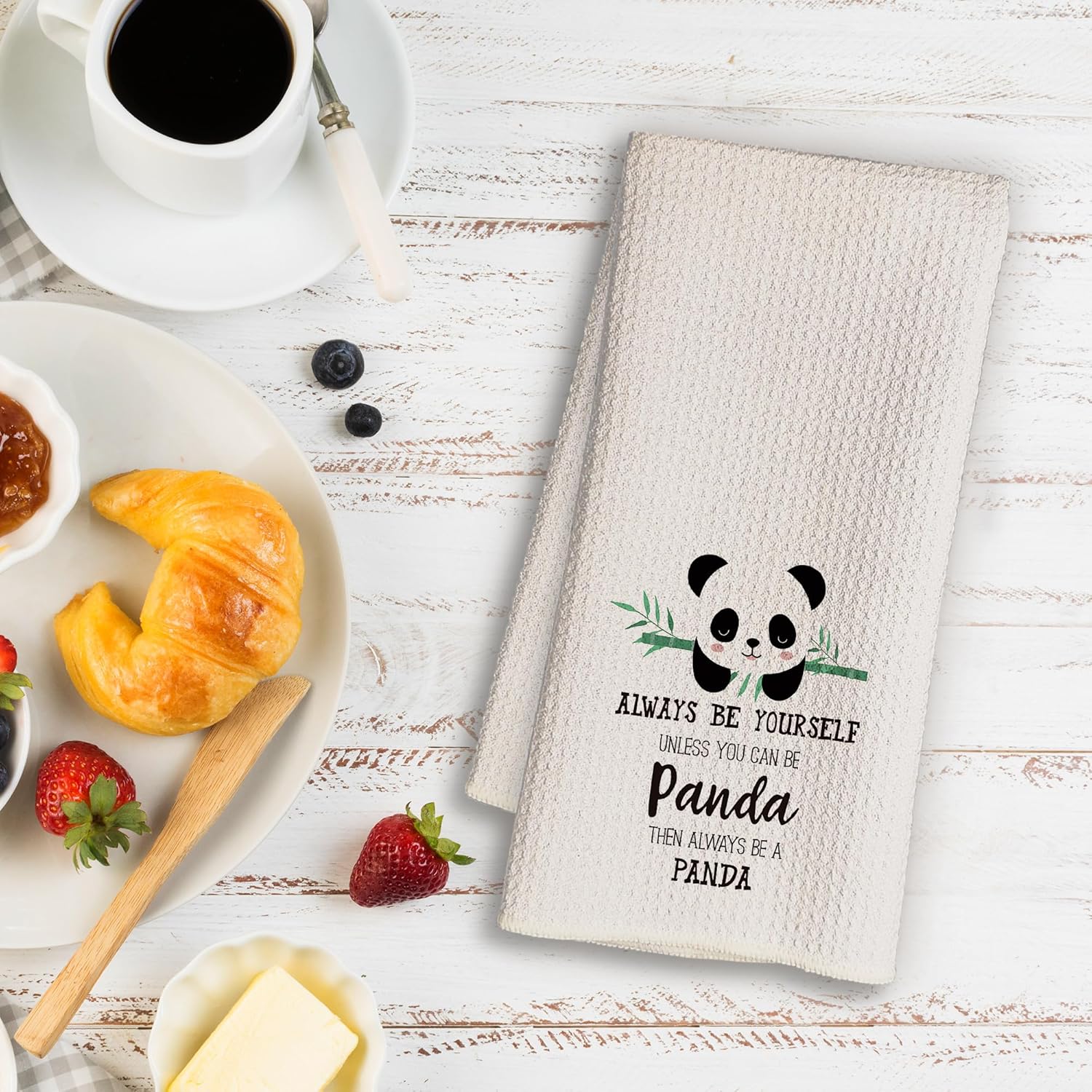 Mancheng-zi Panda Kitchen Towel 16x24 Inches