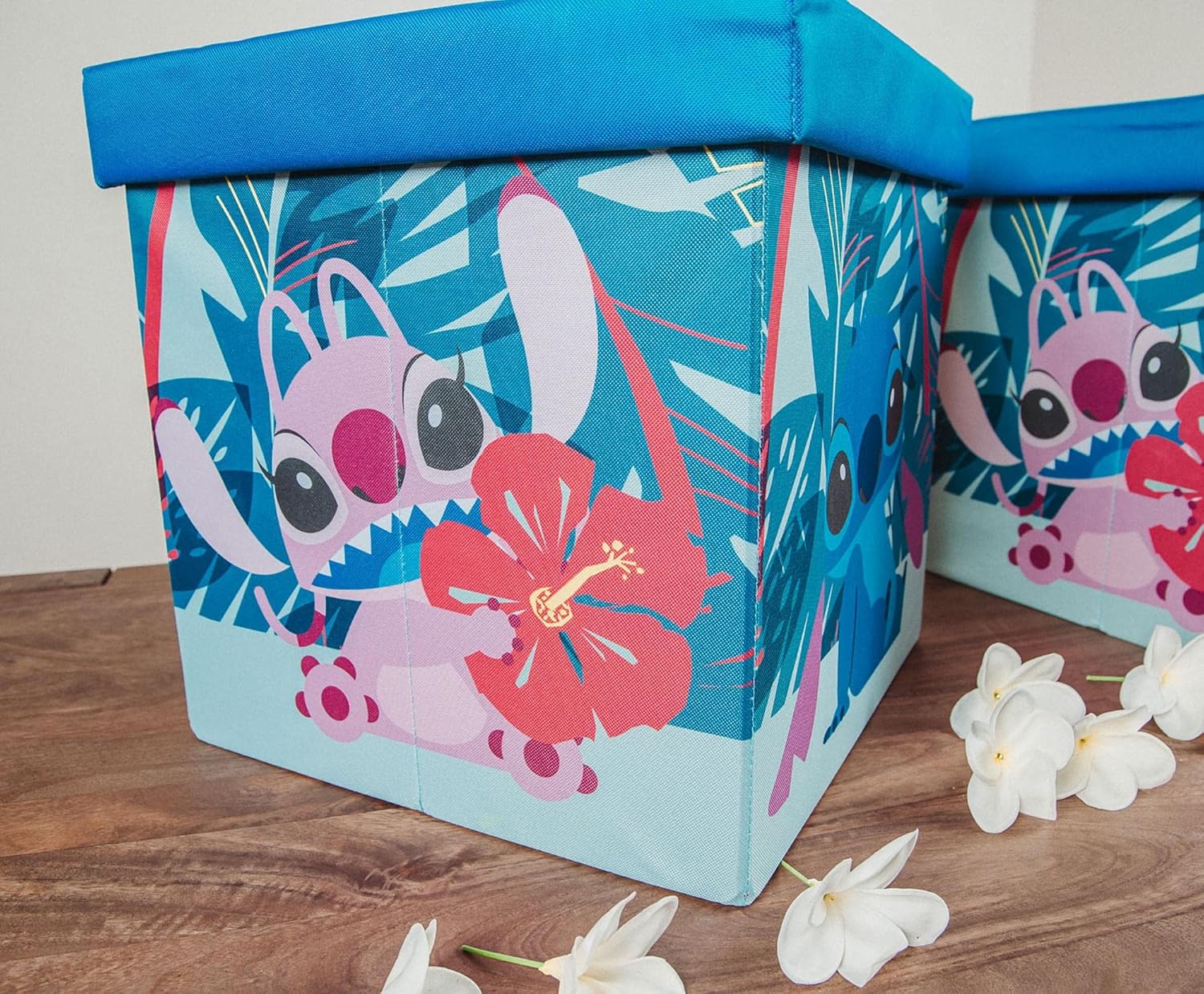 Disney Lilo Stitch Storage Bins Set of 2 with Lids