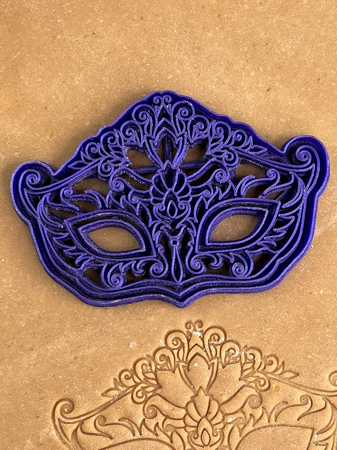 3D Kitchen Art Premium Purim Mask Cookie Cutter Galaxy Purple 55 Inch