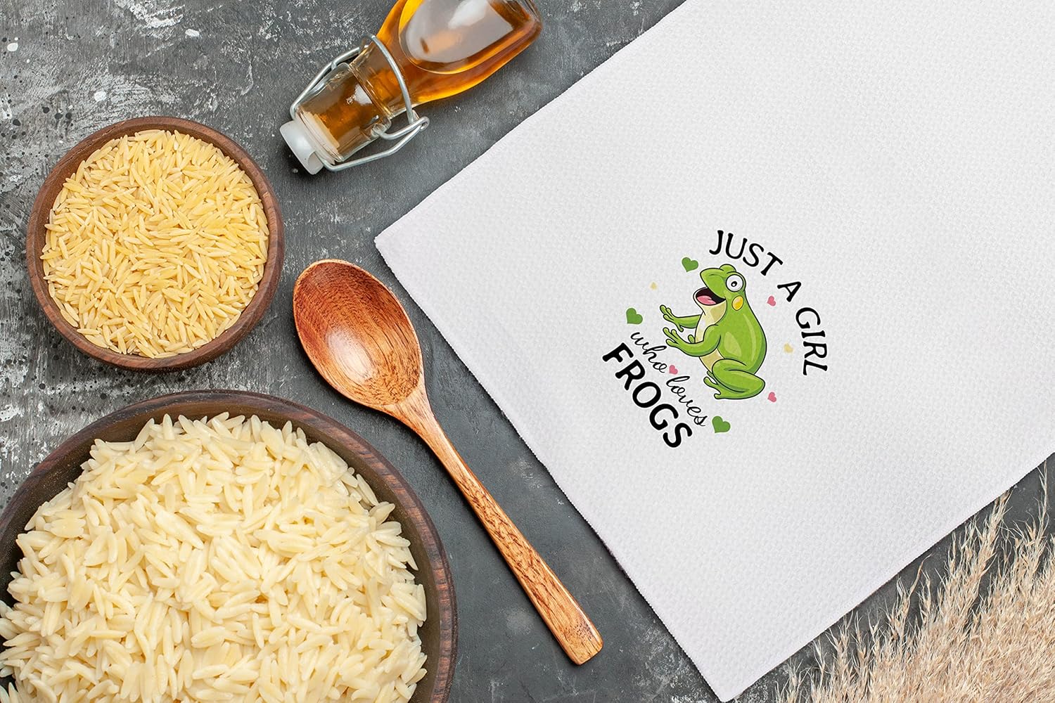 Cute Green Frog Kitchen Towels 24x16 for Home Kitchen Use