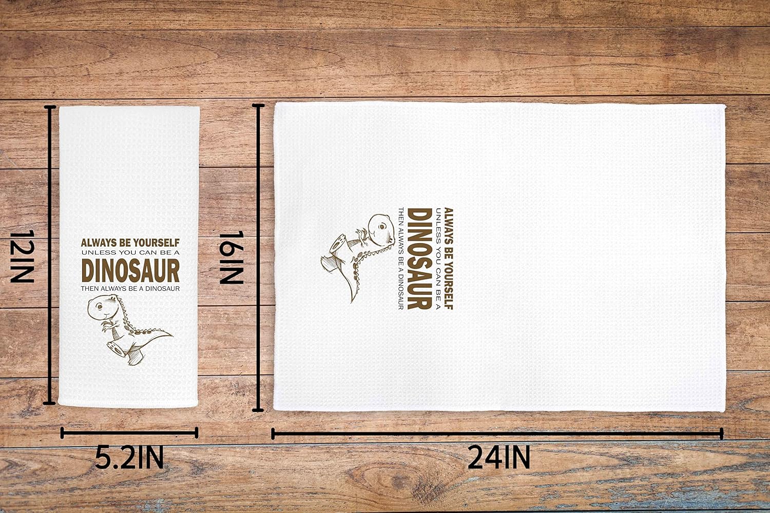FULSOE Dinosaur Dish Towels 24x16 Inches