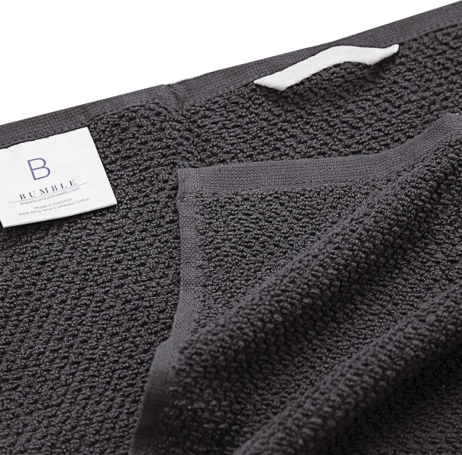 Bumble Towels - 6 Pack Kitchen Towels 16x26 Popcorn Stripe Gray