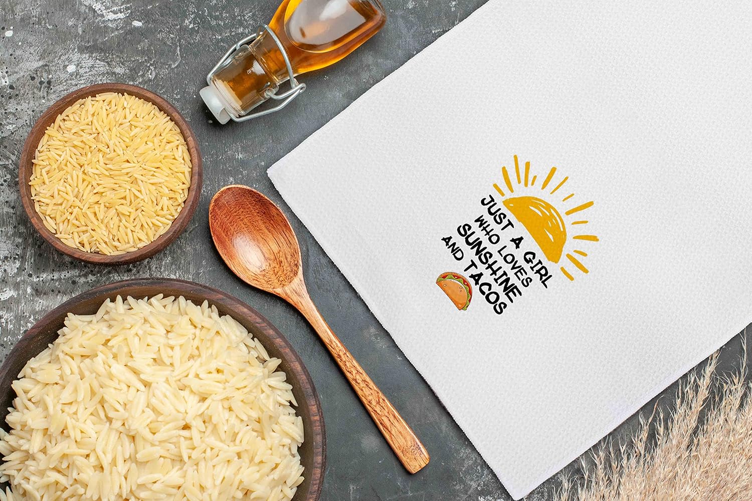 FULSOE Sunshine and Tacos Kitchen Towels 24x16